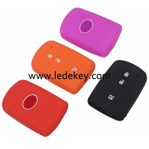 3 buttons Silicone key cover for Toyota (4 colors optional)