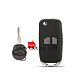 Suzuki 2 button modified folding flip remote key shell #1