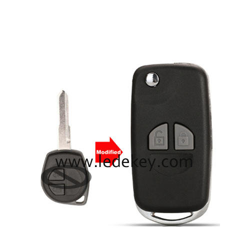 Suzuki 2 button modified folding flip remote key shell #1