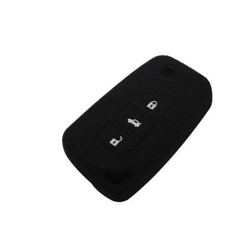 3 buttons Silicone key cover for Toyota (4 colors optional)