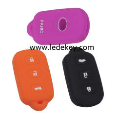 3+1 buttons Silicone key cover for Toyota (3 colors optional)