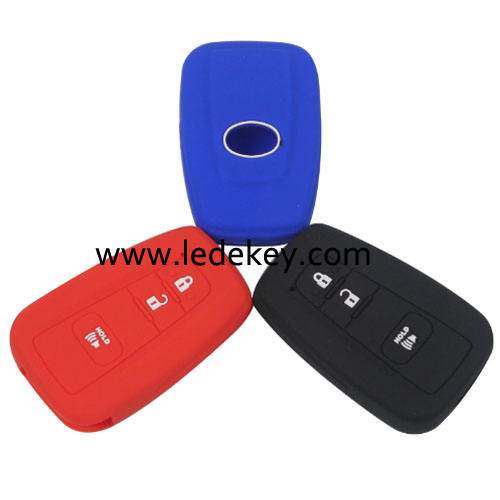 2+1 buttons Silicone key cover for Toyota (3 colors optional)