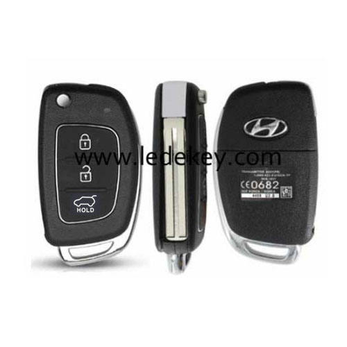 Hyundai IX45 3 button flip key shell middle key blade