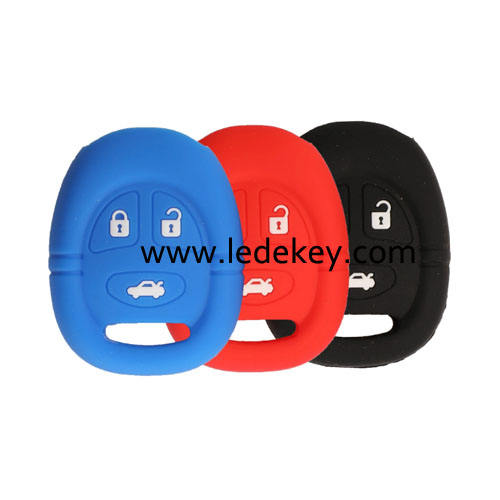 3 buttons Silicone key cover for SAAB (3 colors optional)
