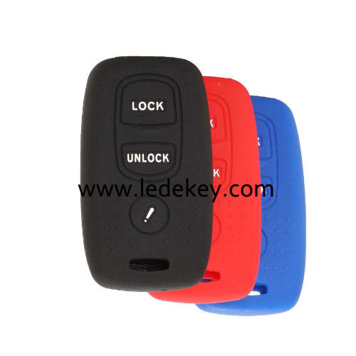 3 buttons Silicone key cover for Mazda (3 colors optional)