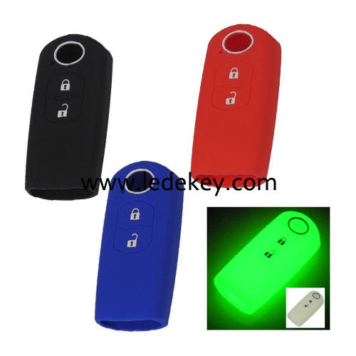 2 buttons Silicone key cover for Mazda (4 colors optional)