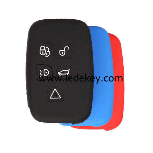 5 buttons Silicone key cover for Land Rover (3 colors optional)