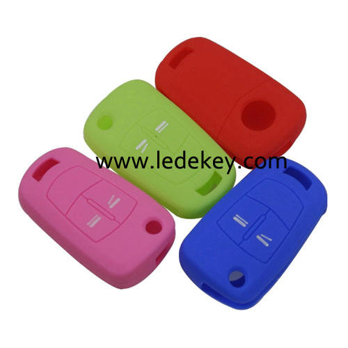 2 buttons Silicone key cover for Opel (3 colors optional)
