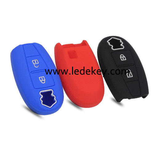 2 buttons Silicone key cover for Suzuki (3 colors optional)