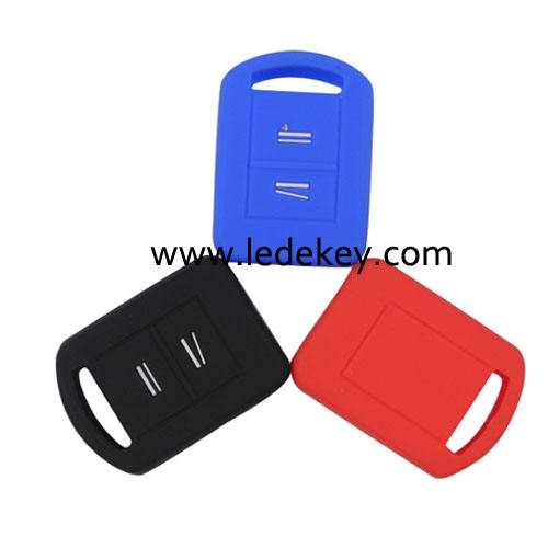 2 buttons Silicone key cover for Opel (3 colors optional)