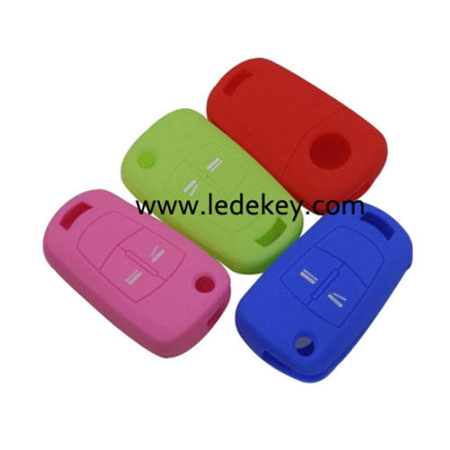 2 buttons Silicone key cover for Opel (3 colors optional)