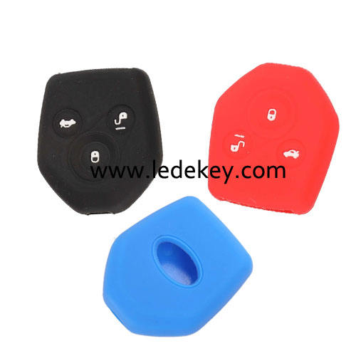 3 buttons Silicone key cover for Subaru (5 colors optional)
