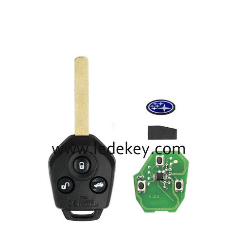Subaru 3 button remote key with 433Mhz 4D60 chip
