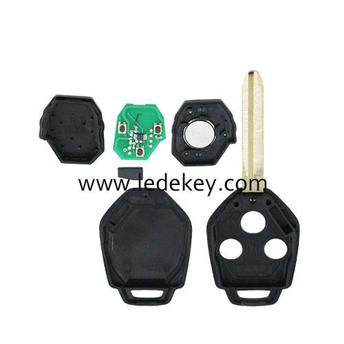 Subaru 3 button remote key with 433Mhz 4D62 chip