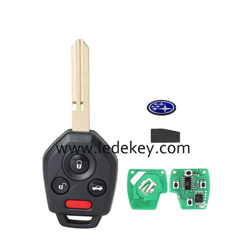 Subaru 4 button remote key with 315Mhz 4D62 chip FCC ID : CWTWB1U811