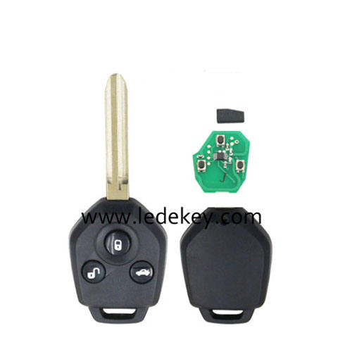 Subaru 3 button remote key with 433Mhz G chip