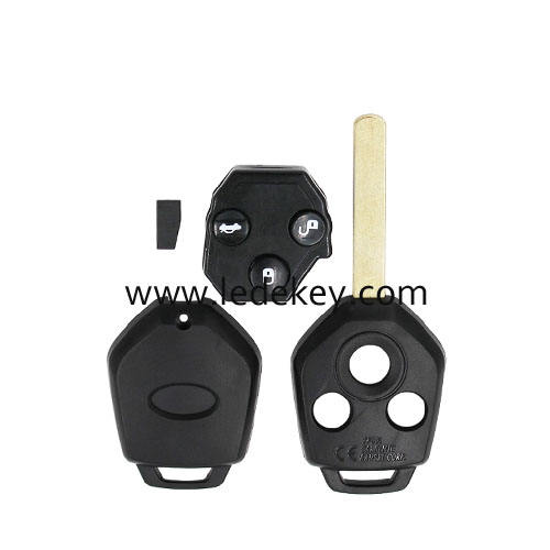 Subaru 3 button remote key with 433Mhz G chip