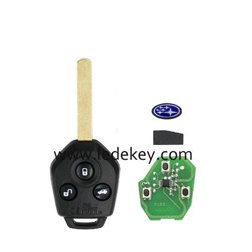 Subaru 3 button remote key with 433Mhz 4D62 chip