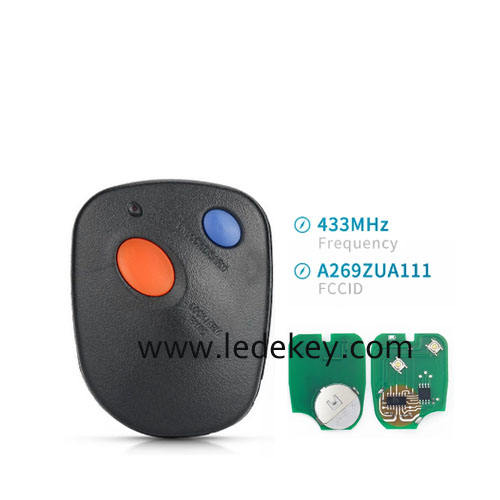 Subaru 2 button remote key with 433Mhz FCC ID : A269ZUA111