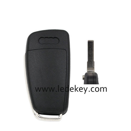 Non-Keyless MQB Audi 3 button remote key with 433Mhz Megamos AES chip P/N: 8V0837220 for Audi A3 S3 2012-2019