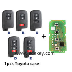 Xhorse VVDI XM38 Smart Key XSTO01EN Universal Remote Key 8A 4D 4A chip for Toyota Lexus please choose key case style