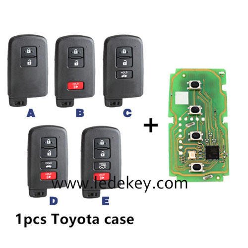 Xhorse VVDI XM38 Smart Key XSTO01EN Universal Remote Key 8A 4D 4A chip for Toyota Lexus please choose key case style