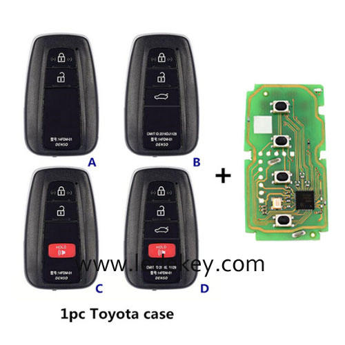 Xhorse VVDI XM38 Smart Key XSTO01EN Universal Remote Key 8A 4D 4A chip for Toyota Lexus please choose key case style