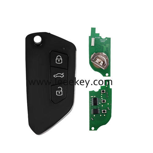 B33 Universal 3 button KD remote key