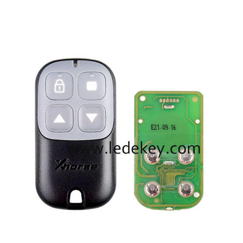 Xhorse XKXH03EN Wire Remote Key Garage Door 4 Buttons Black