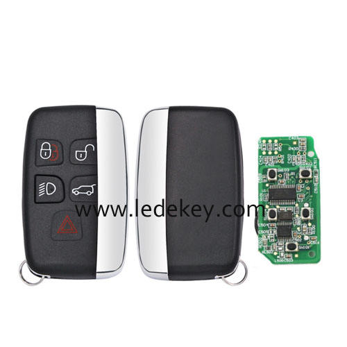 For Landrover Evoque Discovery4 Sport Range Rover 5 Button Smart Key Keyless Go with 433Mhz ID49 chip FCCID：KOBJTF10A (NO LOGO)