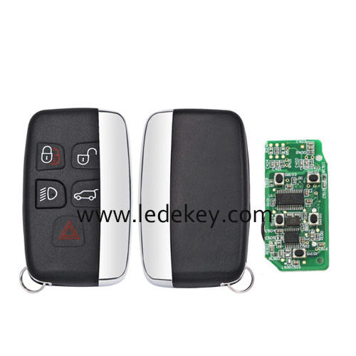 For Landrover Evoque Discovery4 Sport Range Rover 5 Button Smart Key Keyless Go with 315Mhz ID49 chip FCCID：KOBJTF10A (NO LOGO)