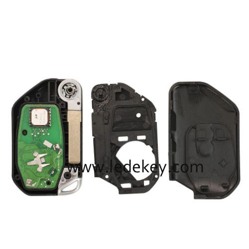 Jeep Wrangler 3 button Keyless Go smart remote key with logo with 433Mhz 4A / PCF7939M Chip FCC ID: OHT1130261