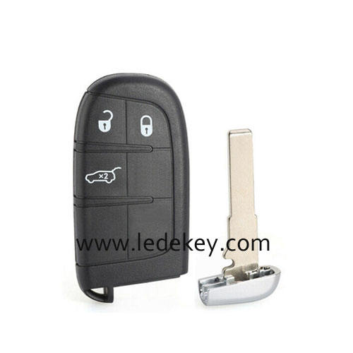 Chrysler Jeep Dodge 3 button remote key shell (no logo )