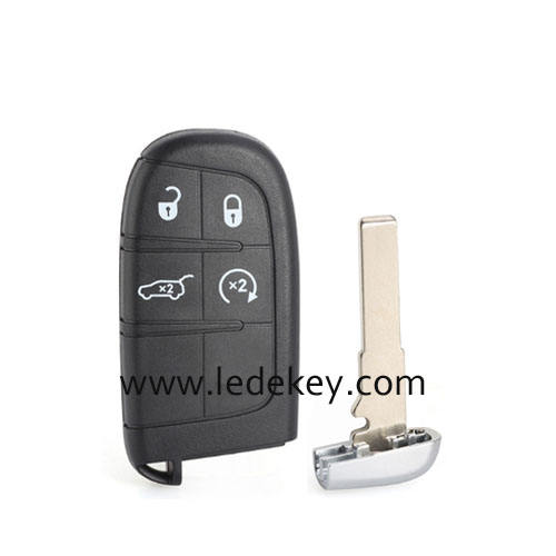 Chrysler Jeep Dodge 4 button remote key shell (no logo )
