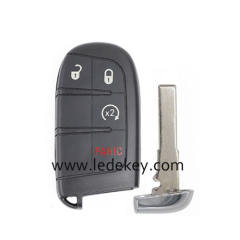 Chrysler Jeep Dodge 3+1 button remote key shell (no logo )