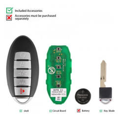 AUTEL IKEYNS005AL Nissan 5 Buttons Universal Smart Key
