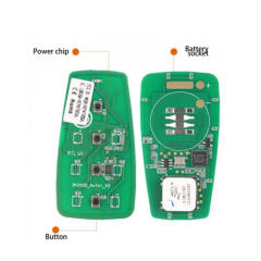 AUTEL IKEYAT004BL 4 Buttons Universal Smart Key with Remote Start Button