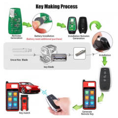 AUTEL IKEYAT003AL 3 Buttons Independent Universal Smart Key