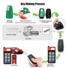 AUTEL IKEYAT003BL 3 Buttons Independent Universal Smart Key