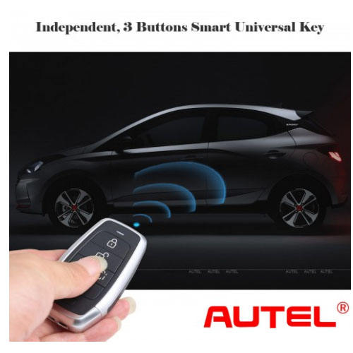 AUTEL IKEYAT003BL 3 Buttons Independent Universal Smart Key