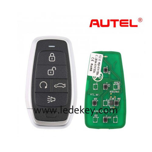 AUTEL IKEYAT005BL 5 Buttons Universal Smart Key with Remote Start and Trunk Buttons