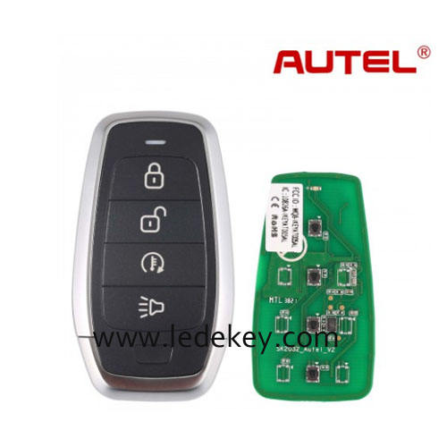 AUTEL IKEYAT004DL 4 Buttons Universal Smart Key with Remote Start or A/C Button