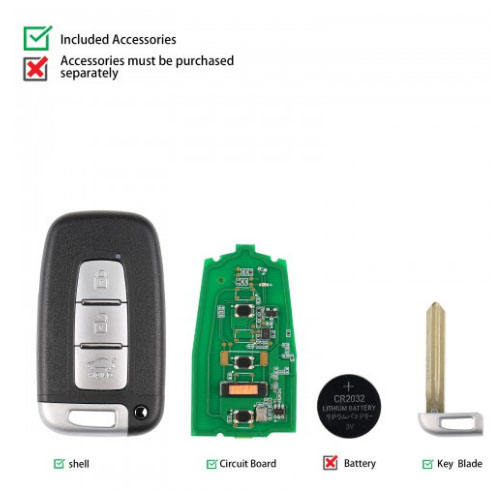 AUTEL IKEYHY003AL Hyundai 3 Buttons Universal Smart Key