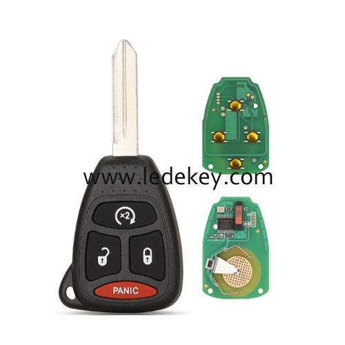 #2 Chrysler Jeep Dodge RAM 3+1 button remote key 315Mhz ID46-PCF7941 chip FCCID: KOBDT04A