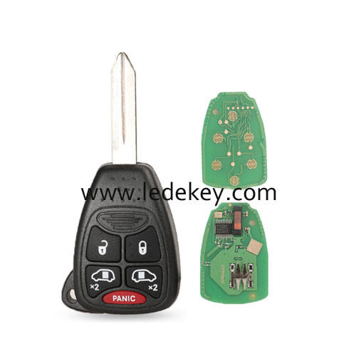 Chrysler Jeep Dodge RAM 4+1 button remote key 315Mhz ID46-PCF7941 chip FCCID: OHT692713AA-OHT692427AA-M3N5WY72XX