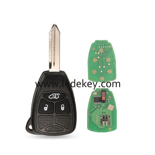 Chrysler Jeep Dodge RAM 3 button remote key 315Mhz ID46-PCF7941 chip FCCID: OHT692713AA-OHT692427AA-M3N5WY72XX