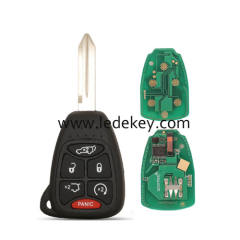 #2 Chrysler Jeep Dodge RAM 5+1 button remote key 315Mhz ID46-PCF7941 chip FCCID: OHT692427AA-OHT692713AA