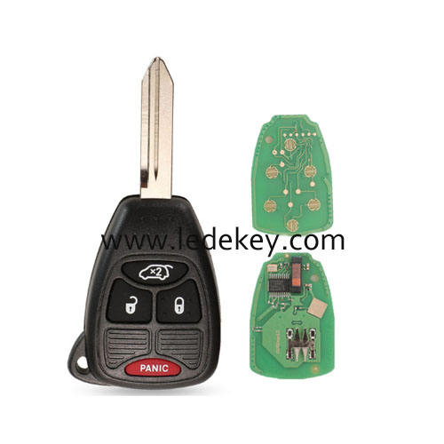 Chrysler Jeep Dodge RAM 3+1 button remote key 315Mhz ID46-PCF7941 chip FCCID: OHT692713AA-OHT692427AA-M3N5WY72XX