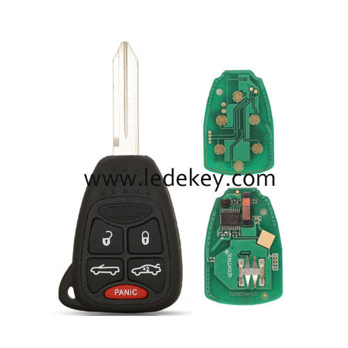 #3 Chrysler Jeep Dodge RAM 4+1 button remote key 315Mhz ID46-PCF7941 chip FCCID: OHT692427AA-OHT692713AA