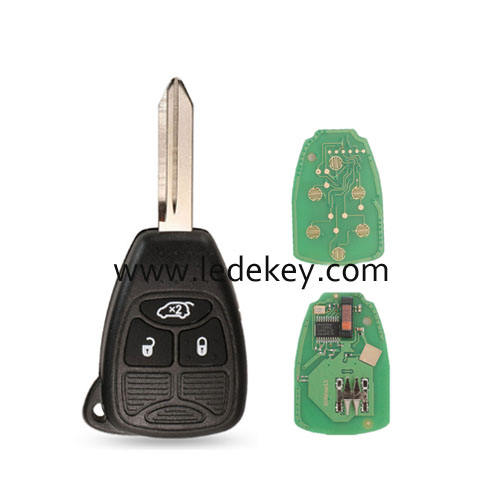 Chrysler Jeep Dodge RAM 3 button remote key 433Mhz ID46-PCF7941 chip FCCID: CE0888